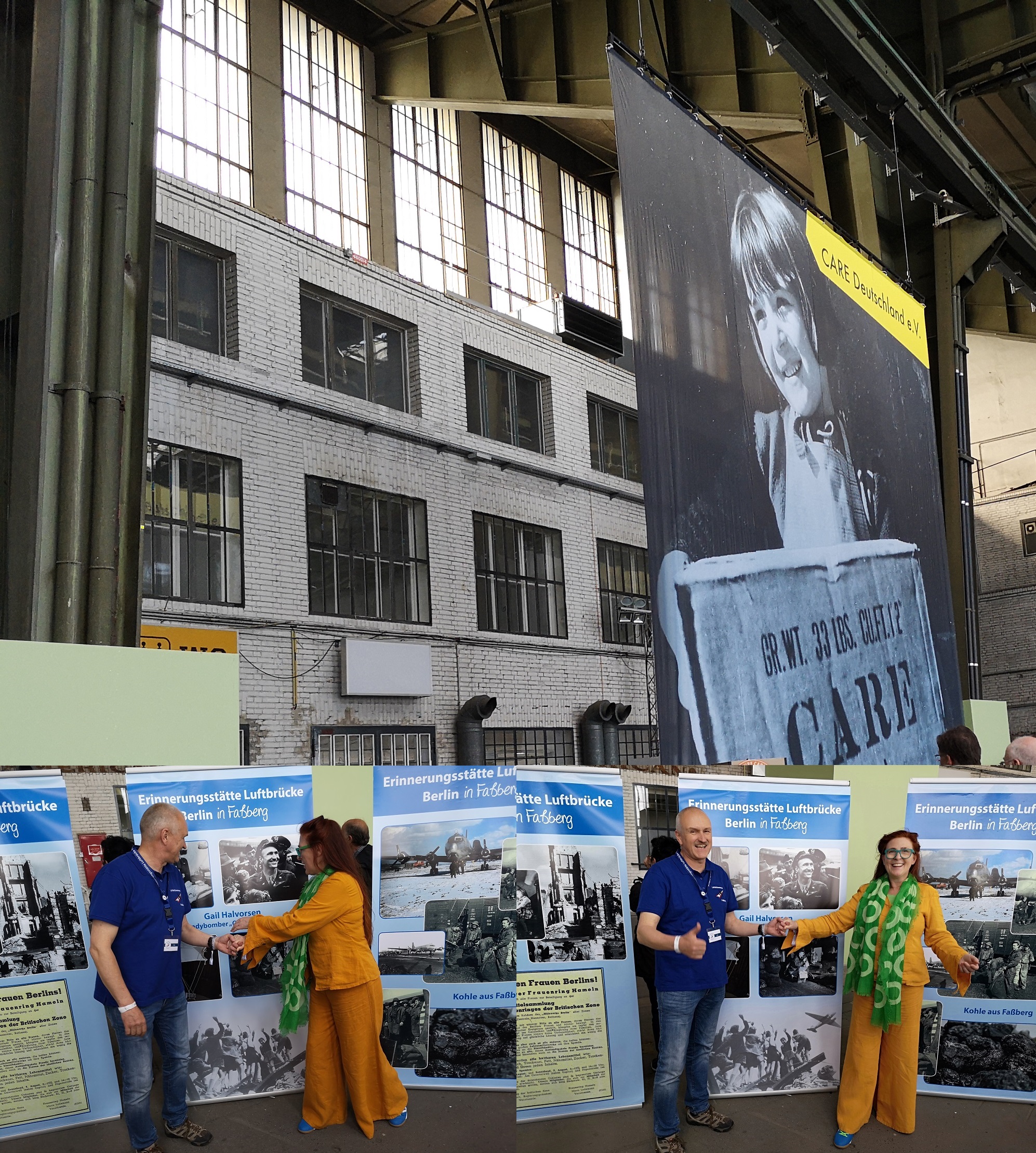 Im Hanger des Flughafen Tempelshofs präsentiert sich Faßberg